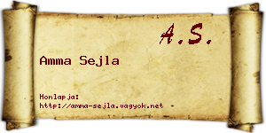 Amma Sejla névjegykártya